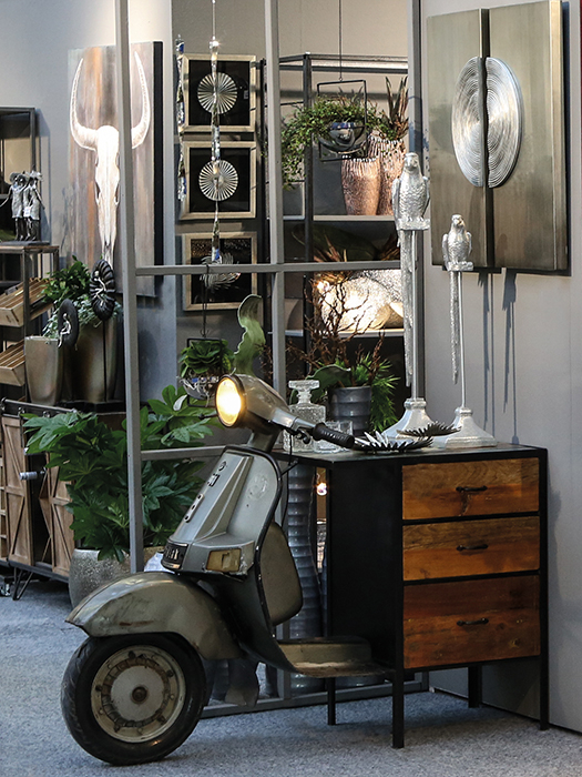 Masa de bar Scooter, metal/mango, 107x140x48 cm [6]