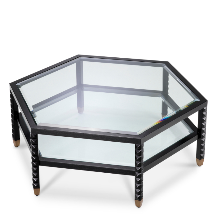 Masa de cafea Cornelius clasica neagra |L. 120 | W. 104 | H. 44 cm  [4]