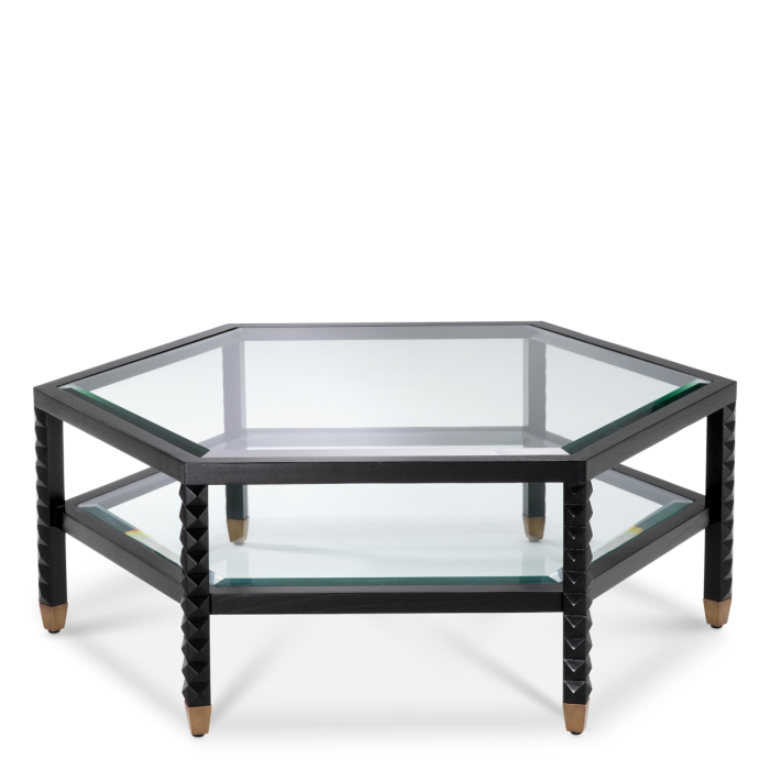 Masa de cafea Cornelius clasica neagra |L. 120 | W. 104 | H. 44 cm  [3]