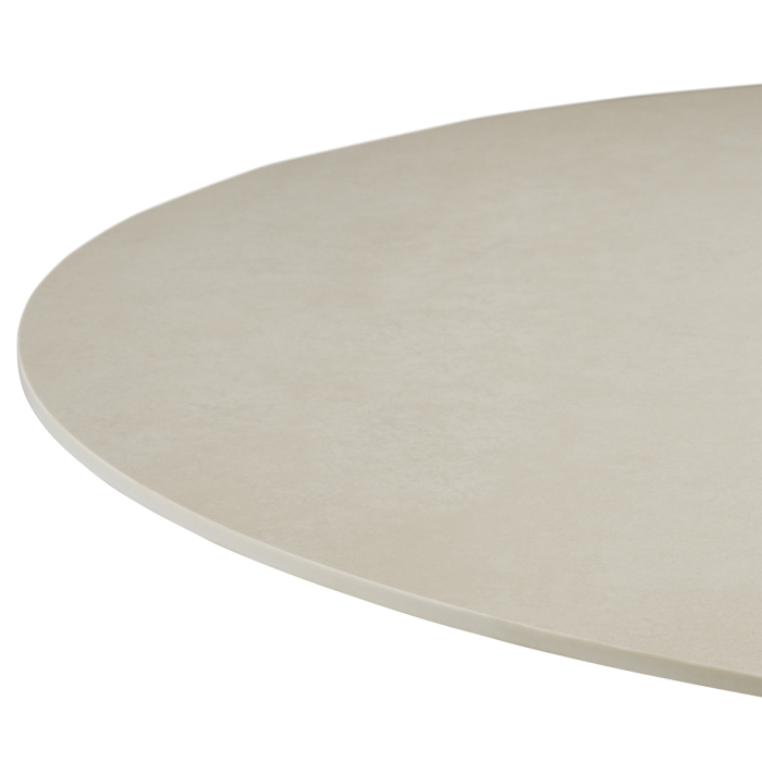 Masa de cafea pentru exterior Volterra rotunda cu finisaj nisipos, ceramica crem [5]