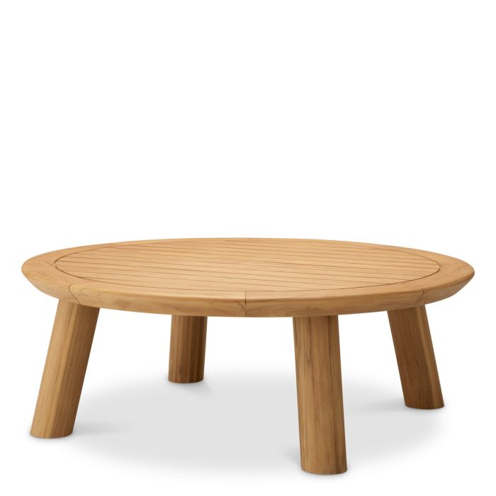 Masa de cafea pentru exterior Weston, lemn de tec natural |Ø 110 | H. 40 cm  [1]