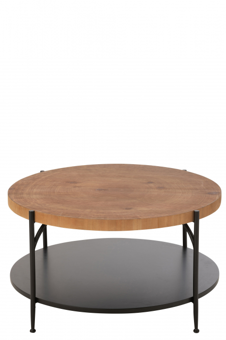 Masa de cafea Voni, Mdf/Fier Negru/Natur [3]