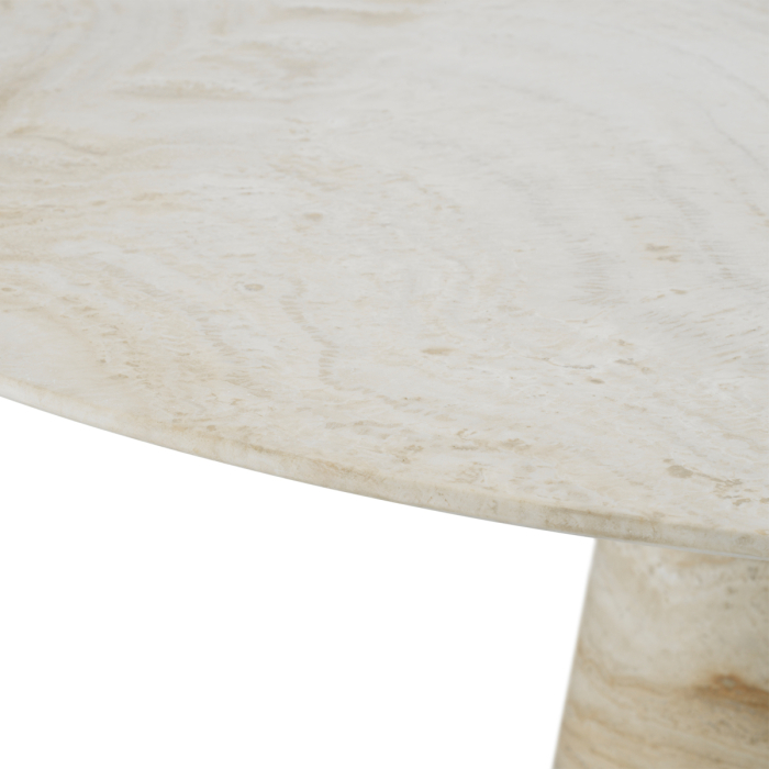 Masa de dining Genova travertin finisaj alama periata |Ø 131.5 | H. 76 cm  [4]