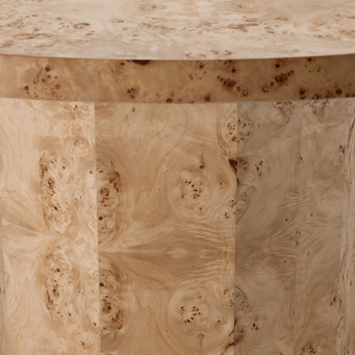 Masa de dining Kingsgrove maro deschis, furnir din lemn masiv |Ø 150 | H. 75.5 cm [5]