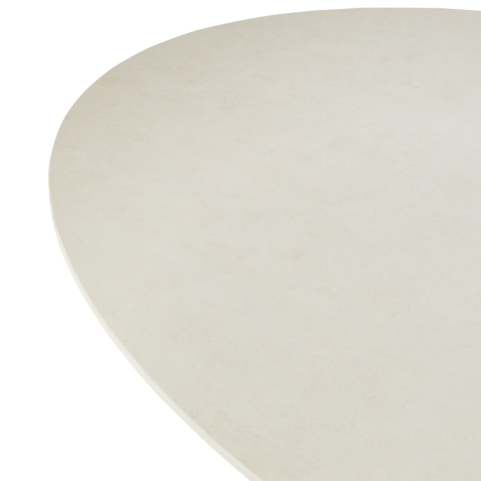 Masa de exterior Volterra ovala cu finisaj nisipos, ceramica crem [5]