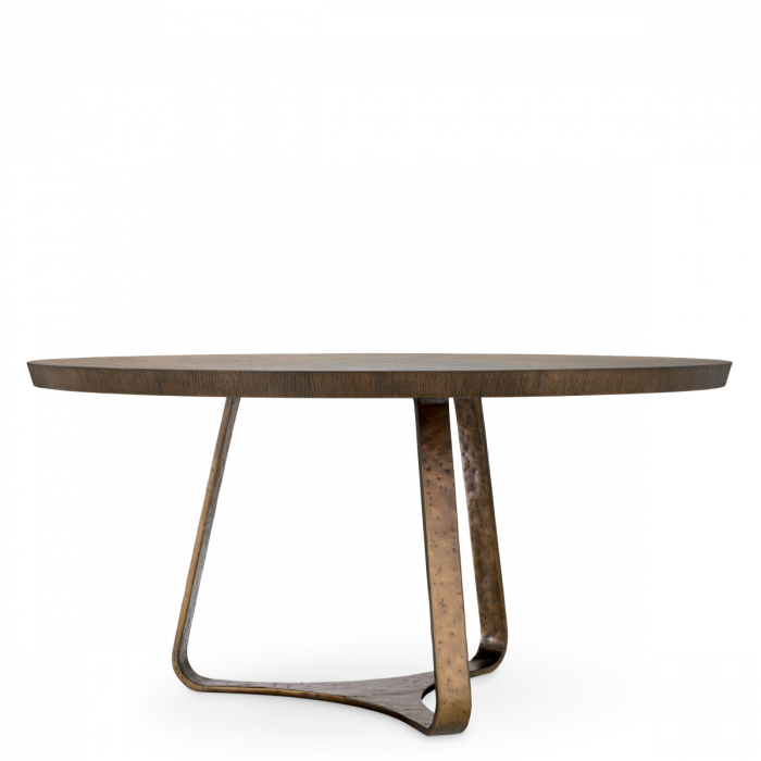 Masa dining, Cambronne, furnir stejar mocha, Dimensiuni: Ø 152 | H. 75.5   [3]