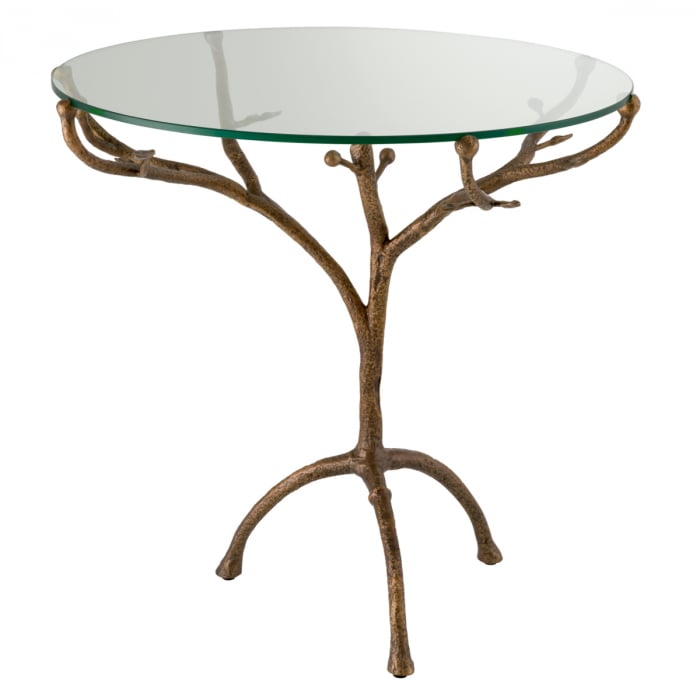 Masă dining, Christophe vintage finisaj alama, Dims: Ø 79.5 | H. 75  (CM) [3]