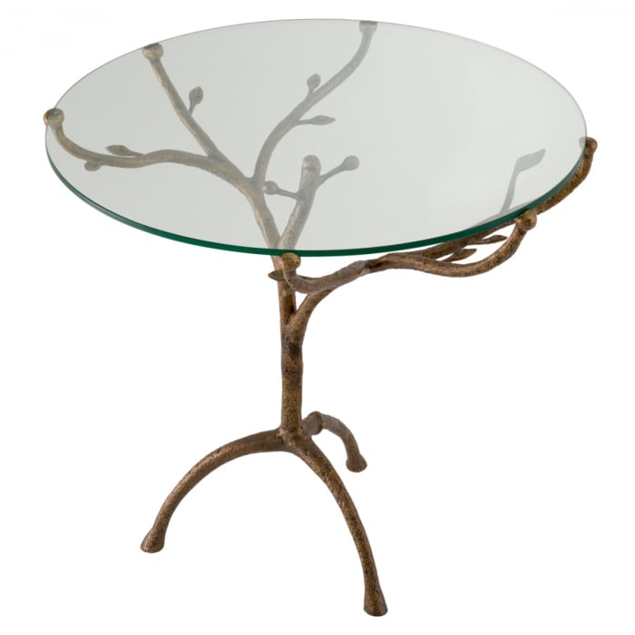 Masă dining, Christophe vintage finisaj alama, Dims: Ø 79.5 | H. 75  (CM) [2]