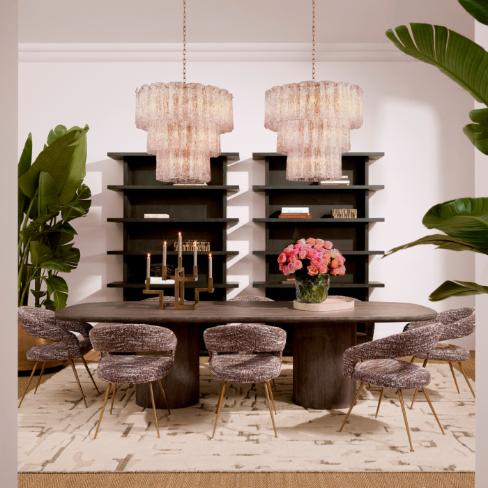 Masă dining, Glenmont silverstone, furnir din stejar, Dims: L. 300 | W. 120 | H. 76  (CM) [1]