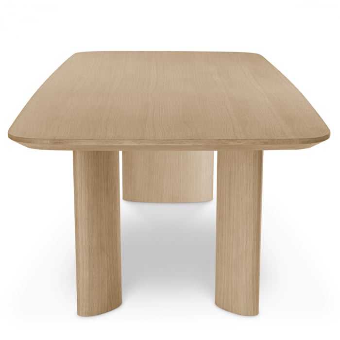 Masă dining, Harmonie S, furnir din stejar, natur, Dims: L. 241 | W. 109.5 | H. 77  (CM) [5]