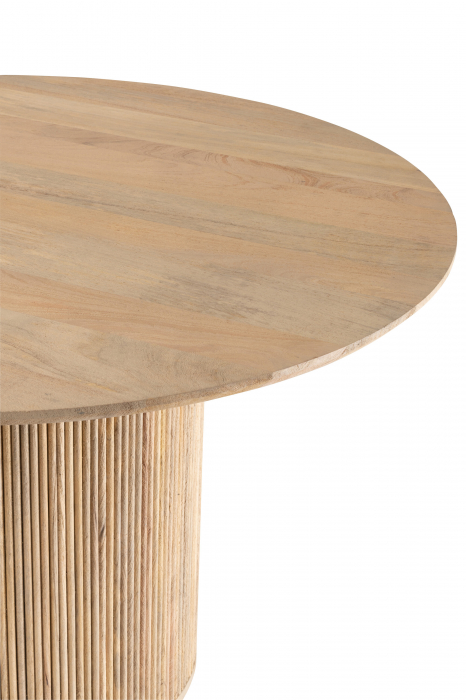 Masa dining Vincent, Lemn Mango, Natur, 120x120x76 cm [4]