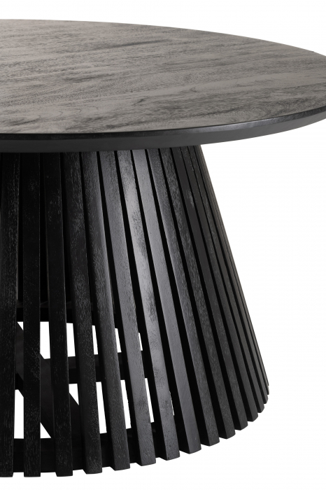Masuta cafea Vincent, Lemn, Negru, 90x90x45 [3]