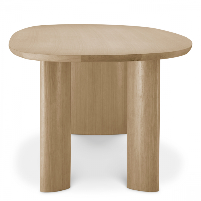 Masă dining, Lindner, furnir din stejar, natur, Dims: L. 259.5 | W. 109.5 | H. 77  (CM) [3]