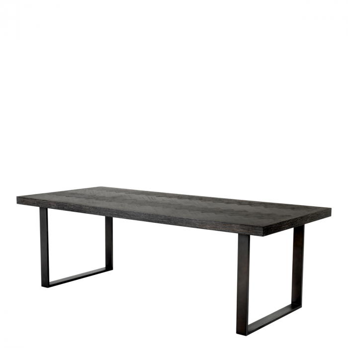 Masă dining, Melchior, furnir din stejar, carbune 230 cm [1]