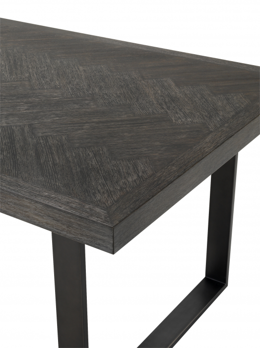Masă dining, Melchior, furnir din stejar, carbune 230 cm [2]