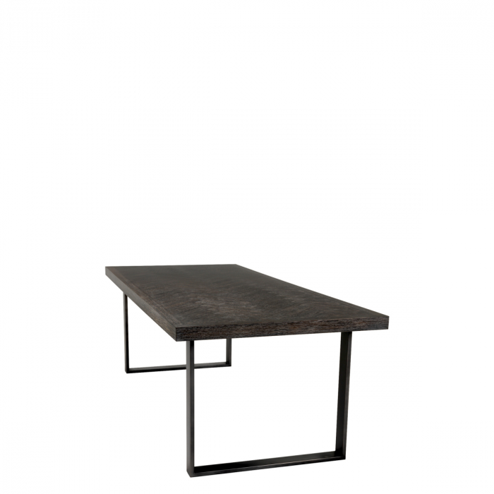 Masă dining, Melchior, furnir din stejar, carbune 230 cm [3]