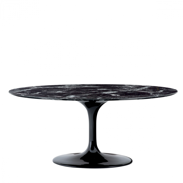 Masă dining, Solo neagra imitatie marmura, Dims: L. 170 | W. 110 | H. 75  (CM) [1]