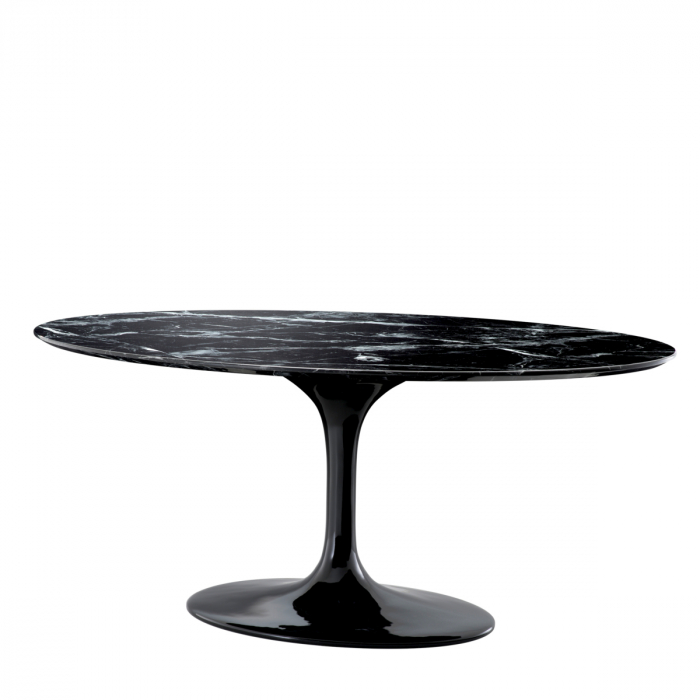 Masă dining, Solo neagra imitatie marmura, Dims: L. 170 | W. 110 | H. 75  (CM) [3]
