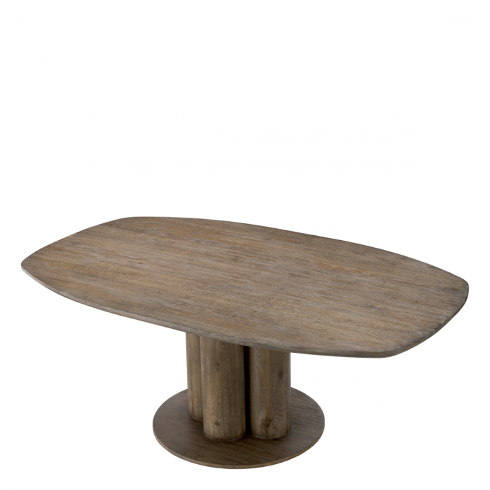 Masă dining, Westwood, furnir din stejar, silverstone Westwood, Dims: L. 200 | W. 120 | H. 77  (CM) [3]
