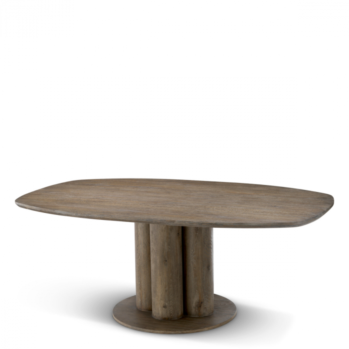 Masă dining, Westwood, furnir din stejar, silverstone Westwood, Dims: L. 200 | W. 120 | H. 77  (CM) [2]