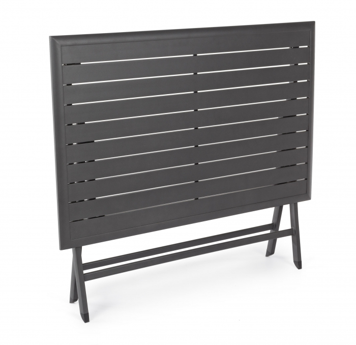 Masa Elin LH32, Aluminiu/Poliester, Negru, 110x70x71 cm [5]