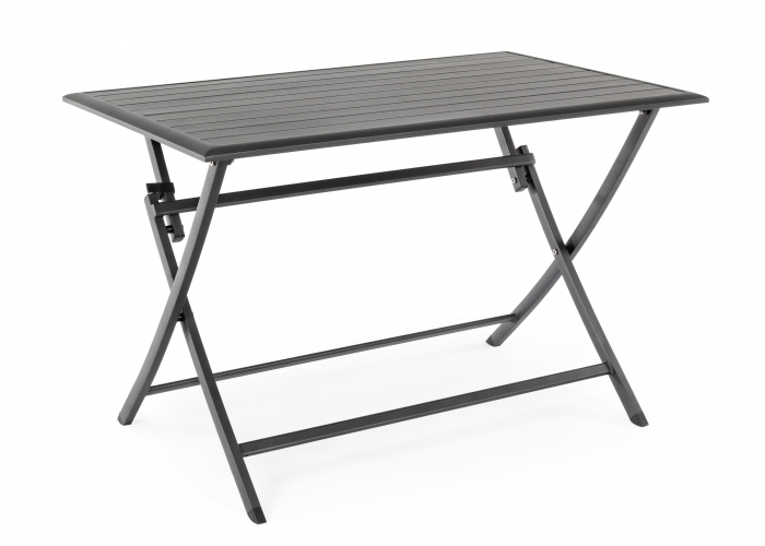 Masa Elin LH32, Aluminiu/Poliester, Negru, 110x70x71 cm [2]