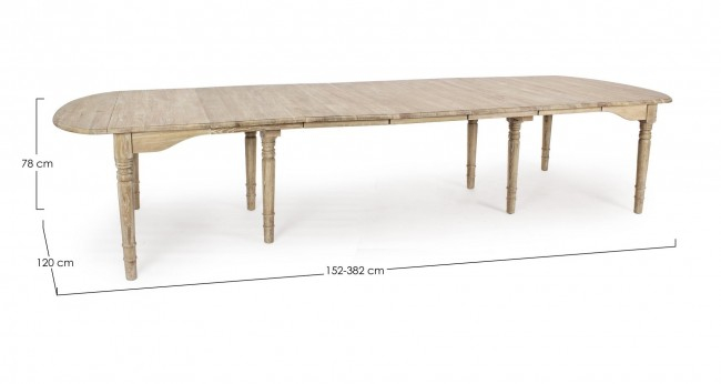 Masa extensibila Bedford, Lemn, Natural, 382x120x78 [3]