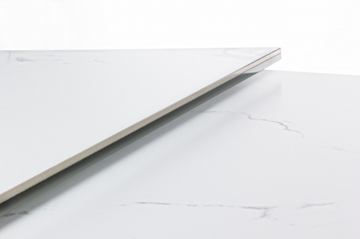 Masa extensibila Blazar, Otel/Ceramica, Alb/Negru, 160/240x90x76 cm [4]
