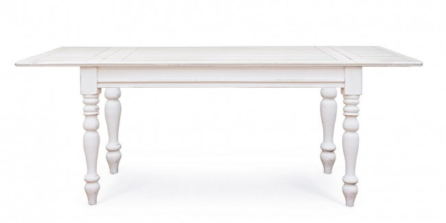 Masa extensibila Colette, Lemn, Alb, 150x90x76 [3]