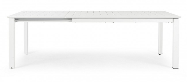 Masa extensibila de exterior Konnor, Aluminiu, Alb, 160/240x100x76 cm [4]