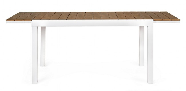 Masa extensibila Elias, Aluminiu, Alb, 140/200x90x75 cm [4]