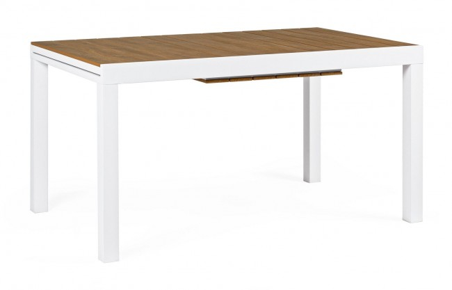 Masa extensibila Elias, Aluminiu, Alb, 140/200x90x75 cm [2]