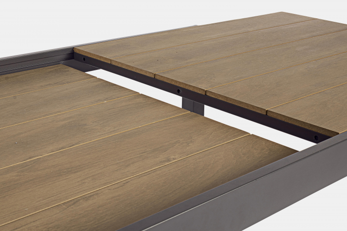 Masa extensibila Elias Charc SJ61, Aluminiu/Poliester/Compozit, antracit/Maro, 200/300x95x74 cm [3]