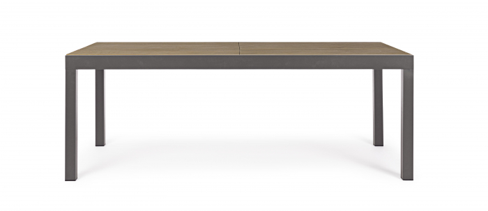 Masa extensibila Elias Charc SJ61, Aluminiu/Poliester/Compozit, antracit/Maro, 200/300x95x74 cm [10]
