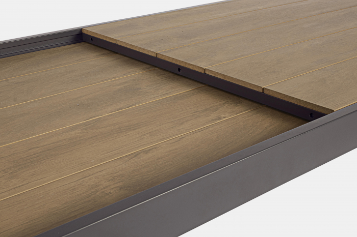 Masa extensibila Elias Charc SJ61, Aluminiu/Poliester/Compozit, antracit/Maro, 200/300x95x74 cm [4]