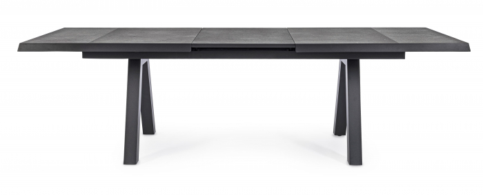 Masa extensibila Krion JX55, Aluminiu/Poliester/Ceramica, Negru, 205/265x103x78 cm [11]