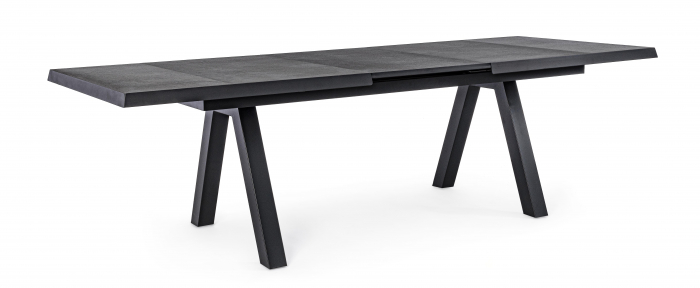 Masa extensibila Krion JX55, Aluminiu/Poliester/Ceramica, Negru, 205/265x103x78 cm [6]