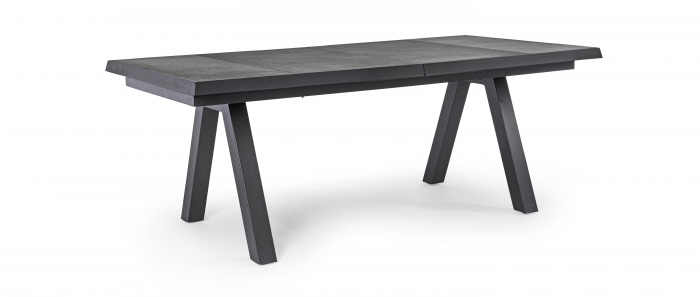 Masa extensibila Krion JX55, Aluminiu/Poliester/Ceramica, Negru, 205/265x103x78 cm [2]
