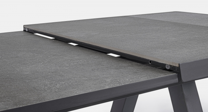 Masa extensibila Krion JX55, Aluminiu/Poliester/Ceramica, Negru, 205/265x103x78 cm [5]