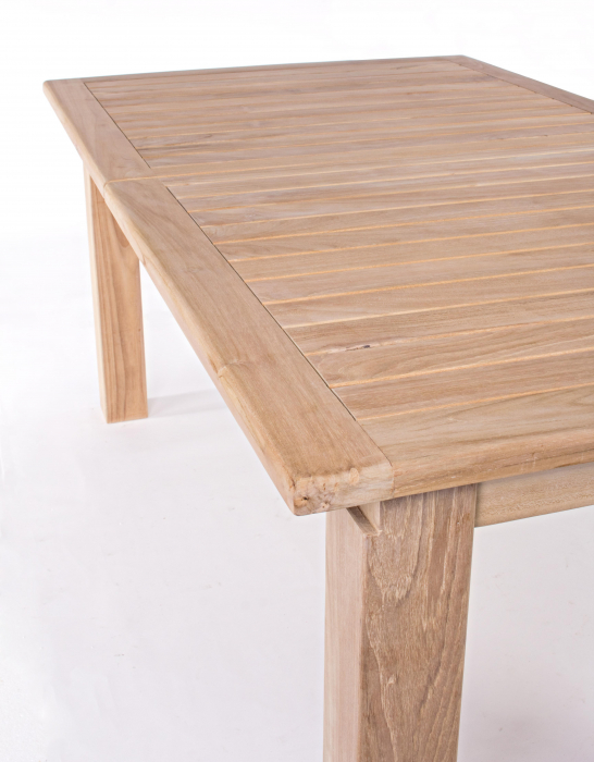 Masa extensibila Maryland 180-240x100, Lemn teak, natural, 180/240x100x77.5 cm [4]
