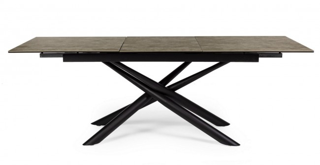 Masa extensibila Seyfert, Metal, Negru, 160x90x76 [5]