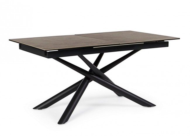Masa extensibila Seyfert, Metal, Negru, 160x90x76 [3]