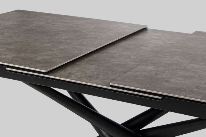 Masa extensibila Seyfert, Metal, Negru, 160x90x76 [7]