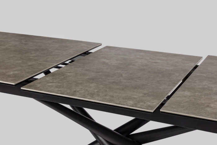 Masa extensibila Seyfert, Metal, Negru, 160x90x76 [8]