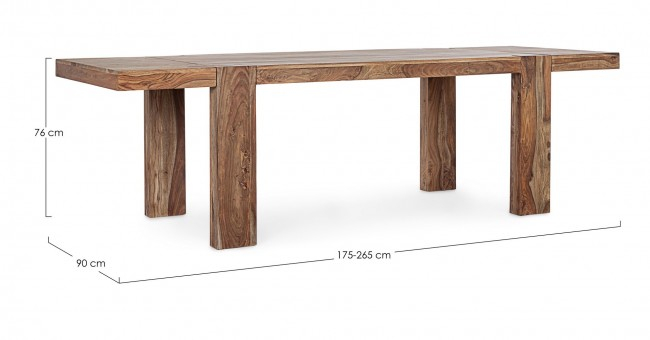 Masa extensibila Sunderland, Lemn, Natur, 175x90x76 [3]