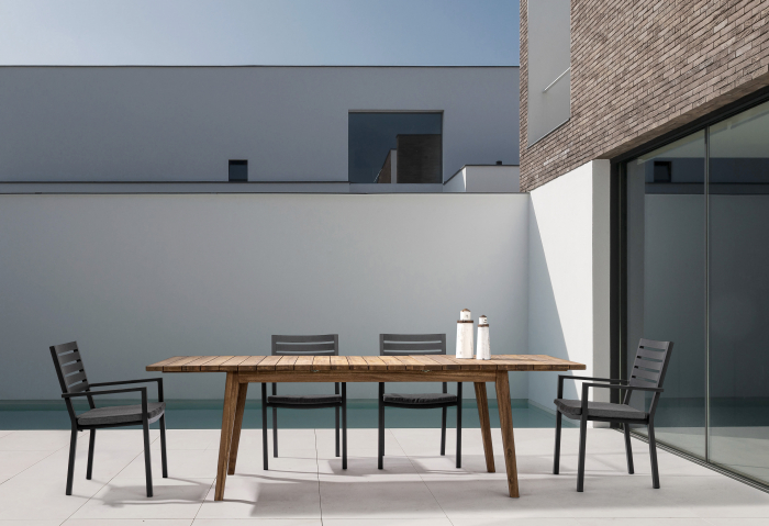 Masa extensibila Varsavia, Lemn, Maro, 180/240x90x76 cm [8]