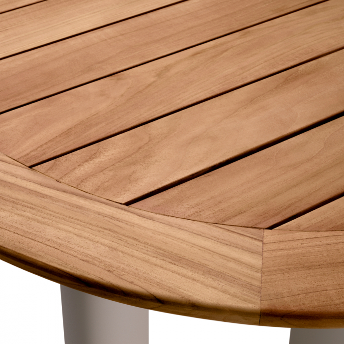 Masă exterior Free Form din tec natur, Dims: L. 258.5 | W. 110 | H. 76  (CM) [7]