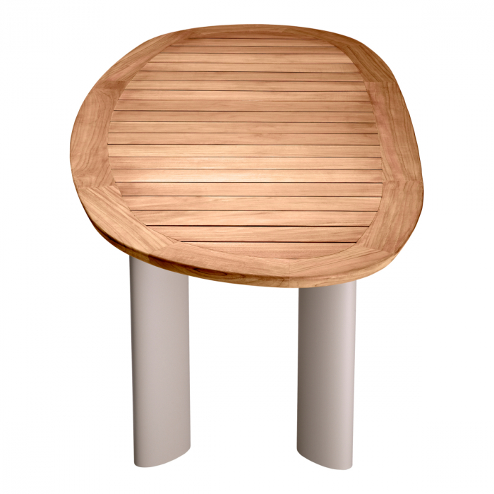 Masă exterior Free Form din tec natur, Dims: L. 258.5 | W. 110 | H. 76  (CM) [4]