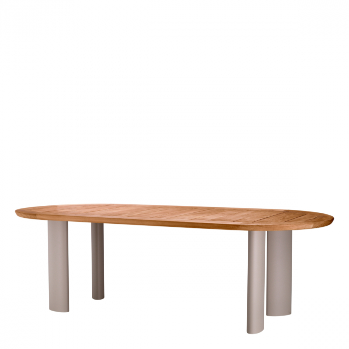 Masă exterior Mogador din tec natur, Dims: L. 247 | W. 110 | H. 75.5  (CM) [3]
