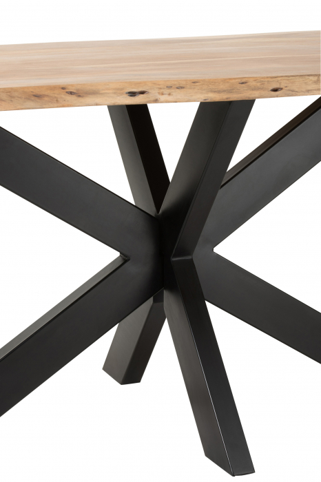 Masa Gerard, Lemn Acacia, Negru, 180x90x76 cm [6]